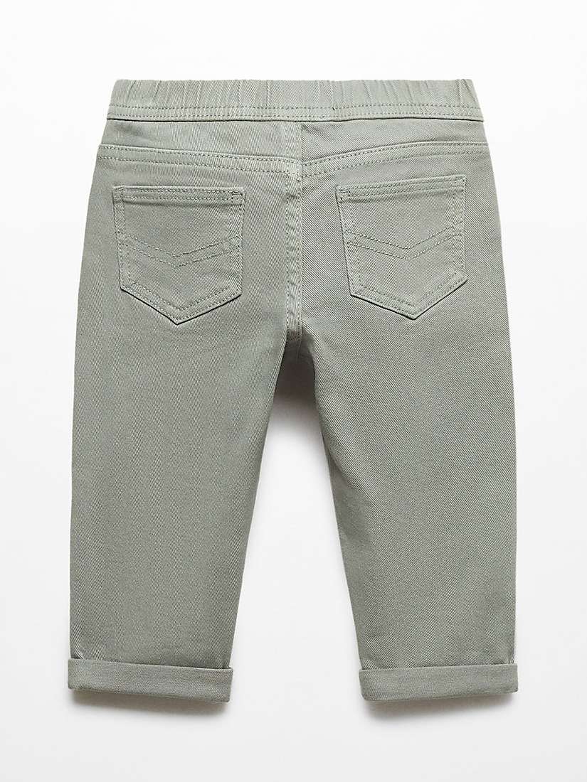 Buy Mango Baby Mauro Stretch Trousers, Beige Khaki Online at johnlewis.com