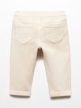 Mango Baby Mauro Stretch Trousers, Pastel Grey