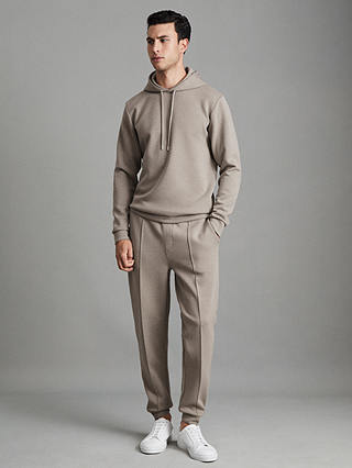 Reiss Fabien Long Sleeve Interlock Hoodie