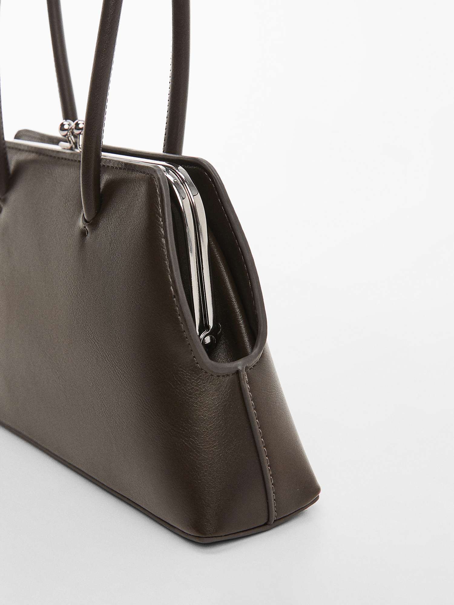Buy Mango Silvie Shoulder Bag, Dark Grey Online at johnlewis.com