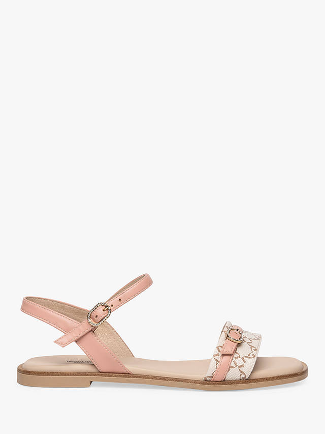 NeroGiardini Leather Flat Sandals, Pink