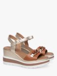 NeroGiardini Leather Wedge Sandals