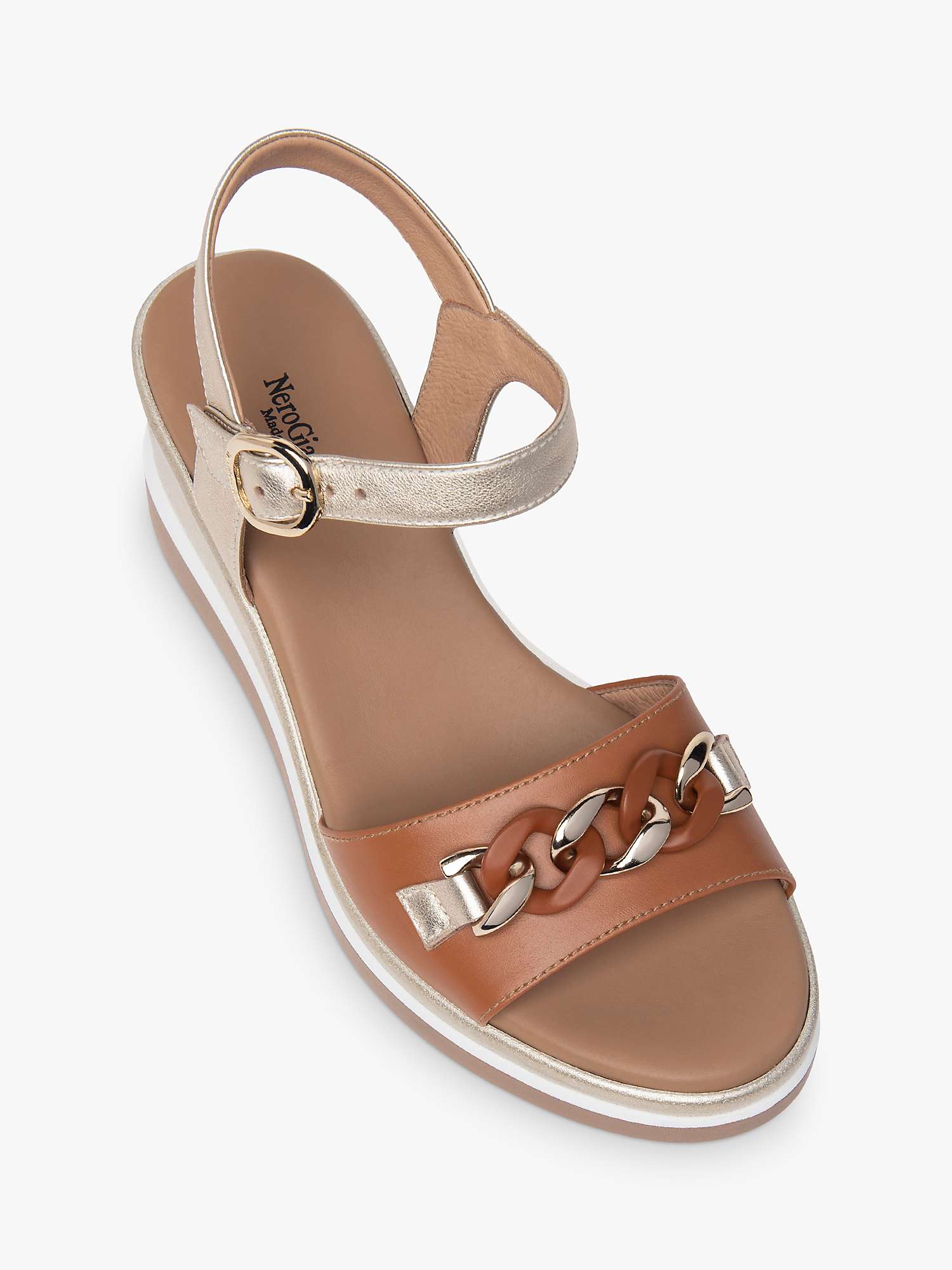 Buy NeroGiardini Leather Wedge Sandals Online at johnlewis.com