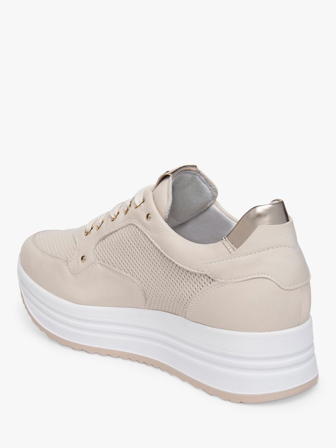 Buy NeroGiardini Leather Perforated Flatform Trainers Online at johnlewis.com