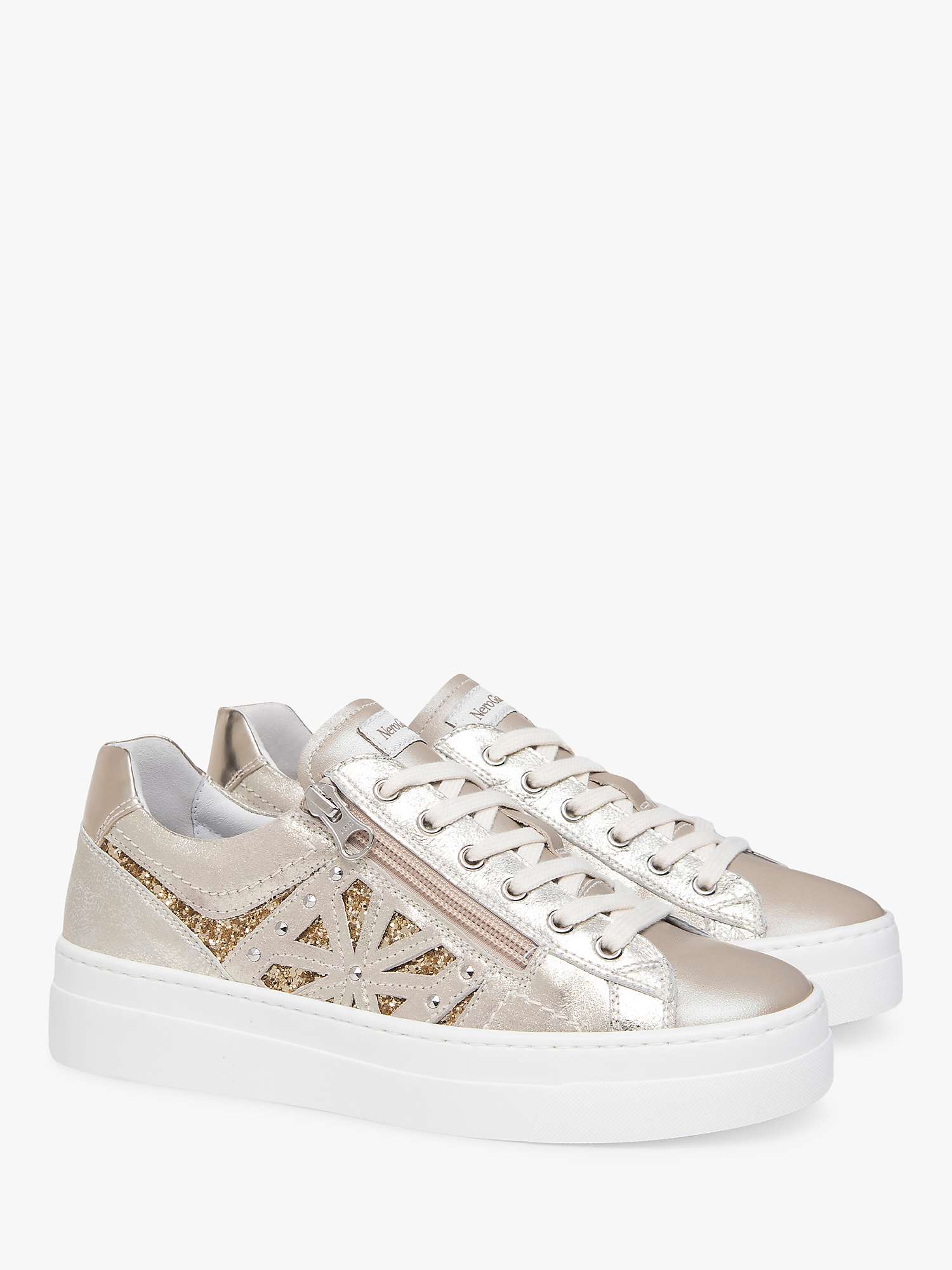 Buy NeroGiardini Low Top Leather Trainers Online at johnlewis.com