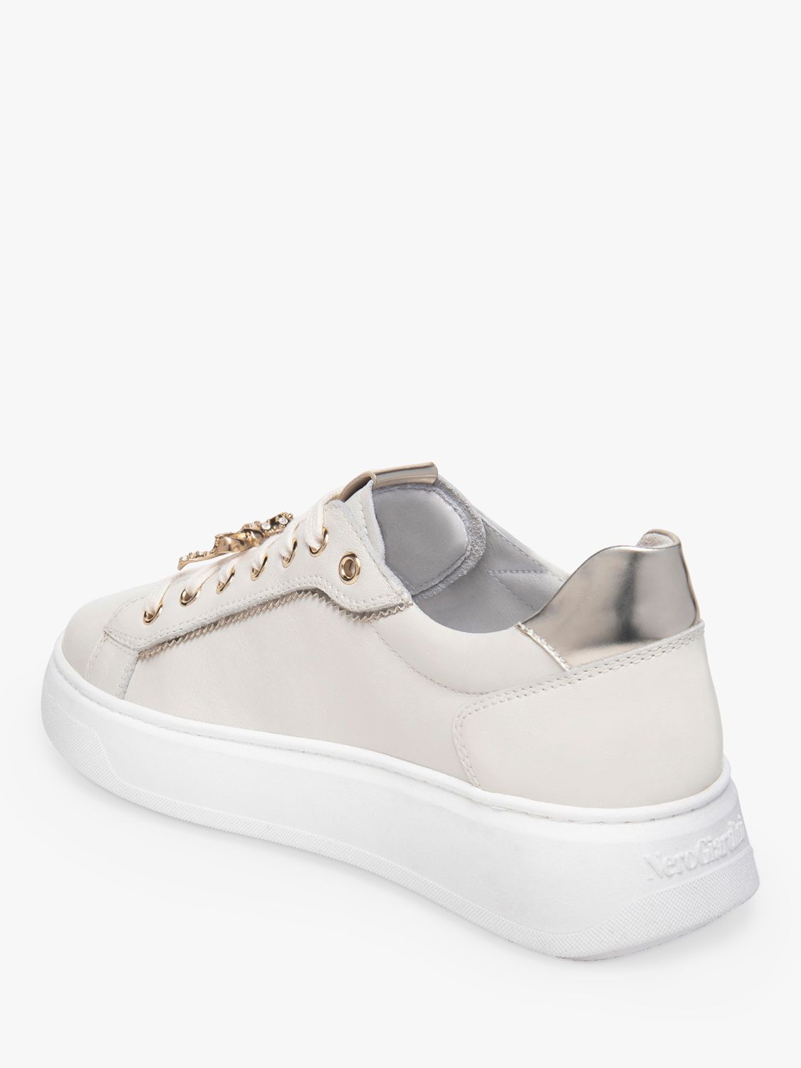 Buy NeroGiardini Leather Low Top Trainers Online at johnlewis.com