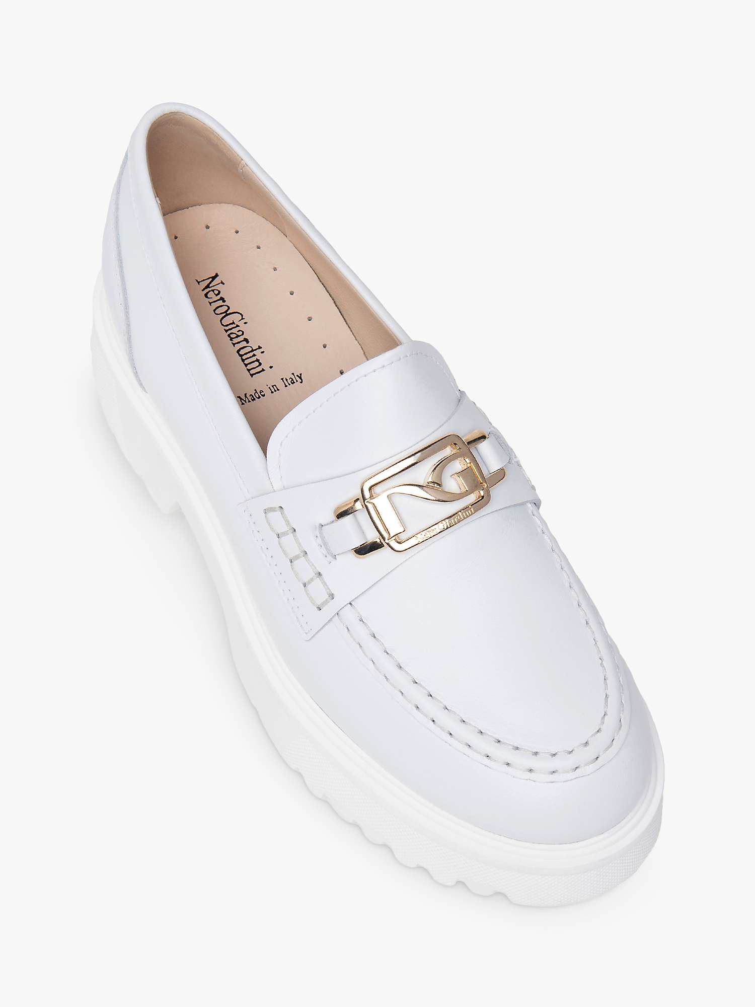 Buy NeroGiardini Leather Chunky Loafers Online at johnlewis.com