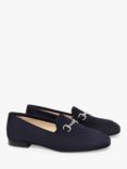 NeroGiardini Snaffle Suede Loafers, Navy