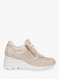 NeroGiardini Wedge Heel Leather Trainers, Ivory