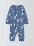 John Lewis ANYDAY Baby Space Sleepsuit, Blue