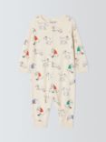 John Lewis ANYDAY Baby Dalmatian Sleepsuit, Natural