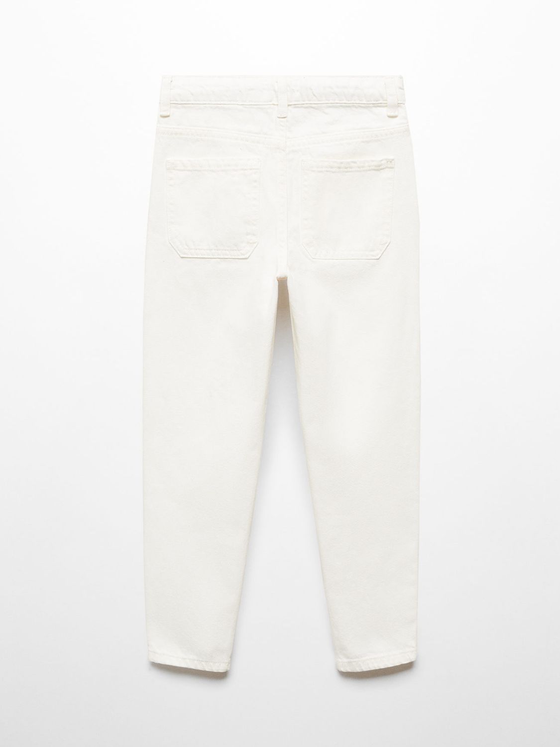 Mango Kids' Belen Button Slim Fit Jeans, White, 10 years