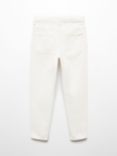 Mango Kids' Belen Button Slim Fit Jeans, White