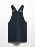 Mango Kids' Valen Pinafore Dress, Navy