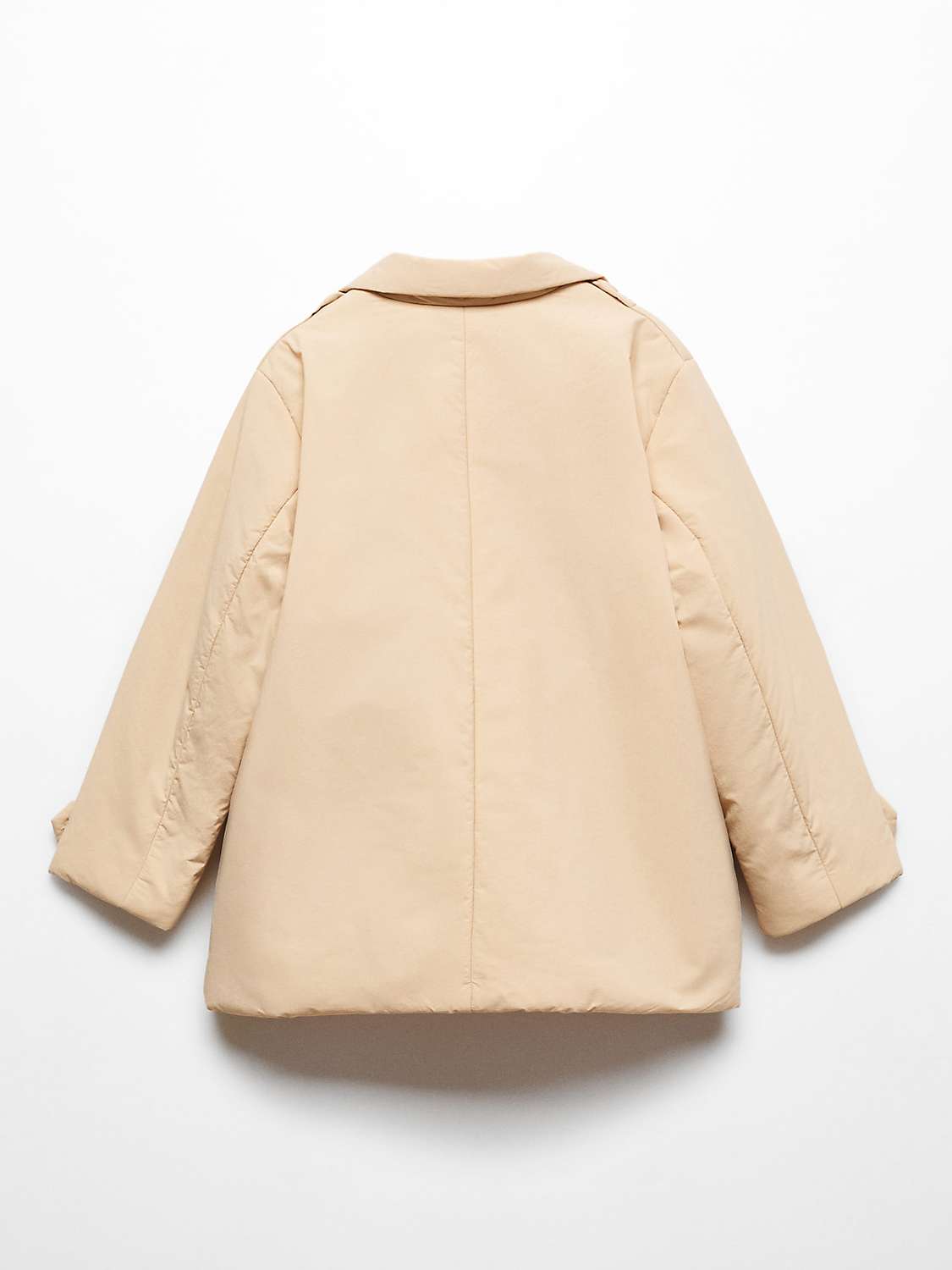 Buy Mango Kids' Eleonora Double Breasted Jacket, Medium Brown Online at johnlewis.com