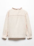 Mango Baby Vivian Stripe Print Blouse, Natural White