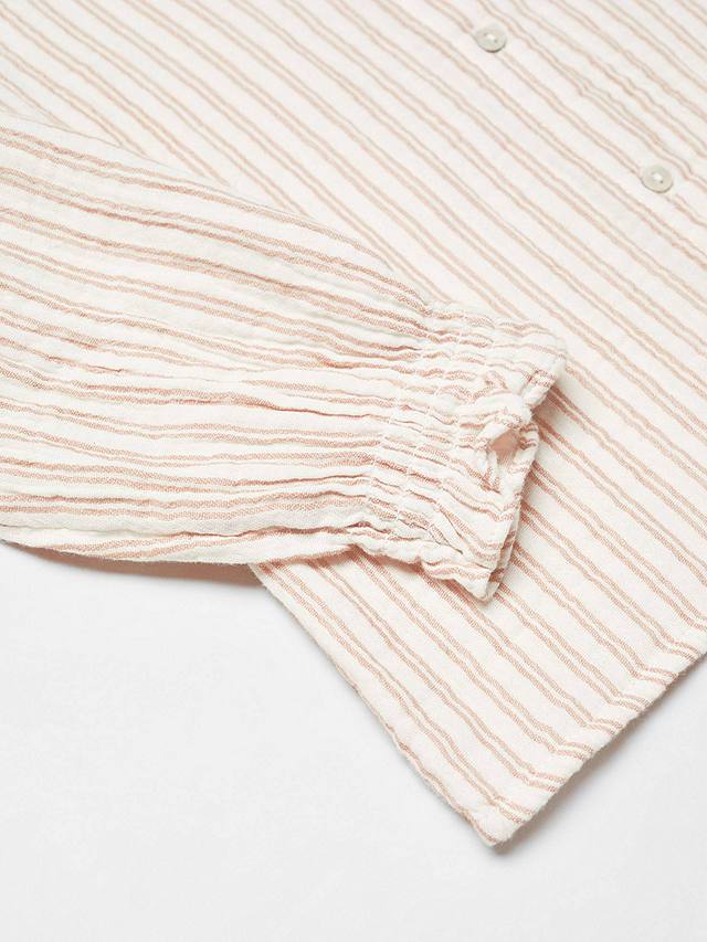 Mango Baby Vivian Stripe Print Blouse, Natural White