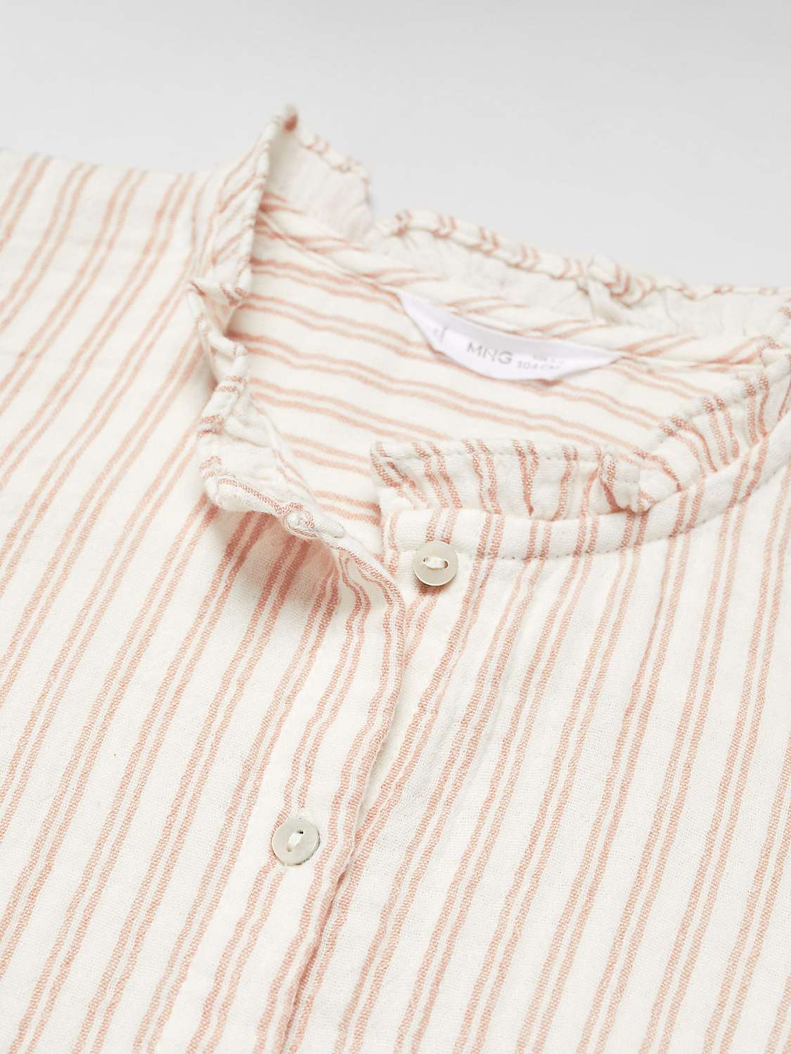 Buy Mango Baby Vivian Stripe Print Blouse, Natural White Online at johnlewis.com