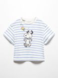 Mango Kids' Snoopy & Woodstock Stripe T-Shirt, Natural White