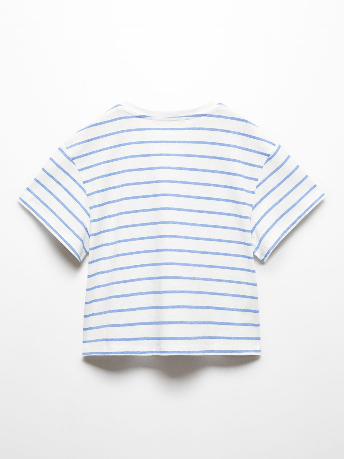 Mango Kids' Snoopy & Woodstock Stripe T-Shirt, Natural White, 11-12 years