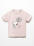 Mango Baby Snoopy Textured T-Shirt, Pastel Purple