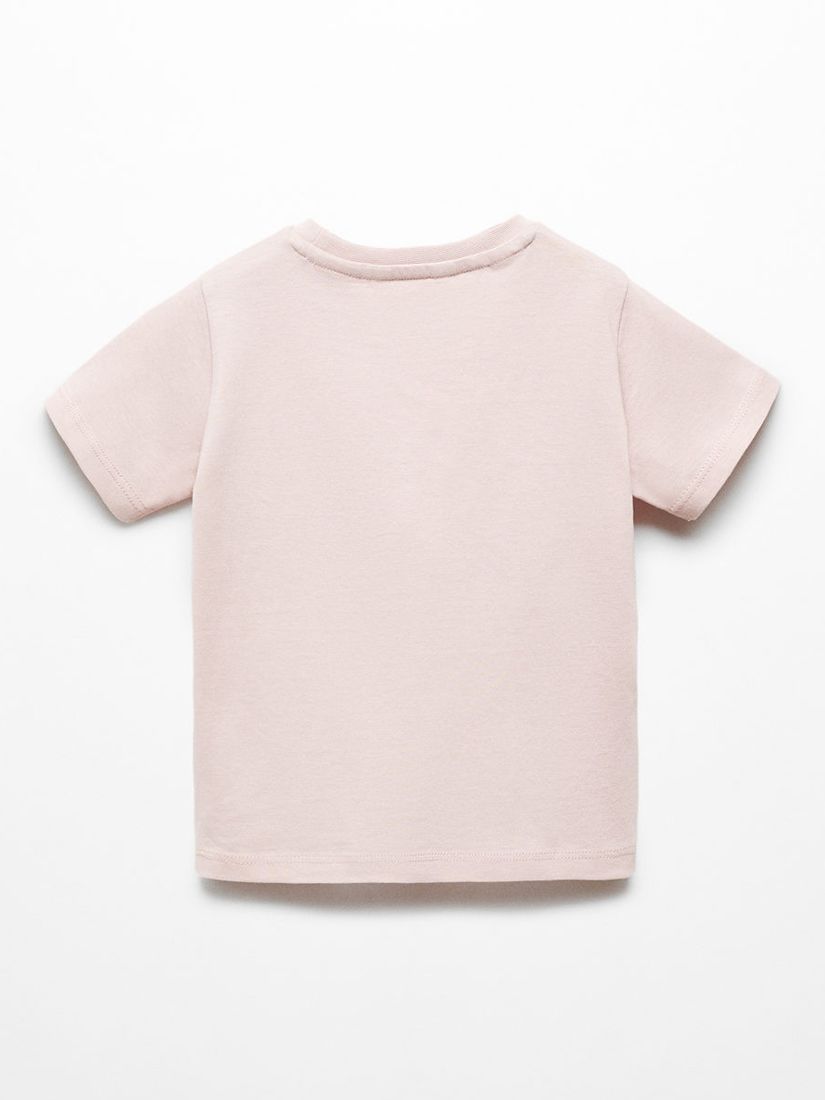 Mango Baby Snoopy Textured T-Shirt, Pastel Purple, 12-18 months