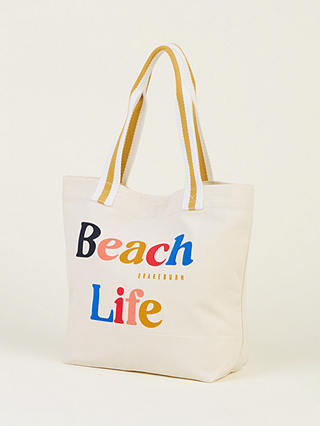 Brakeburn Beach Life Bag, Cream/Multi