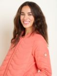 Brakeburn Wave Quilted Jacket, Coral