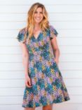 Brakeburn Wildflower Meadow Wrap Dress, Multi