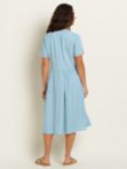 Brakeburn Yasmin Blue Midi Dress, Blue