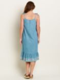 Brakeburn Darla Cotton Midi Dress, Blue