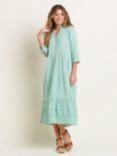 Brakeburn Erica Cotton Maxi Dress, Turquoise