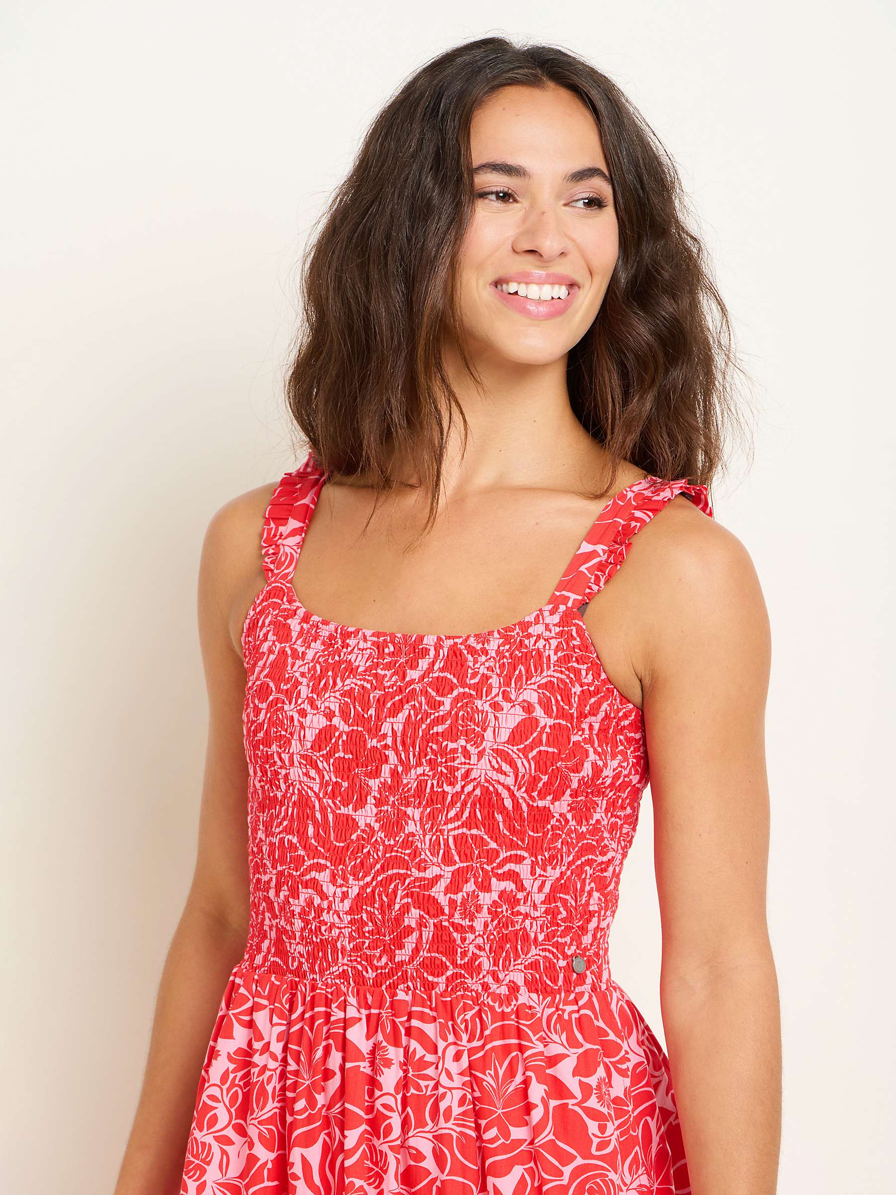 Buy Brakeburn Josie Floral Print Maxi Dress, Red Online at johnlewis.com