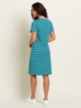 Brakeburn Bridport Stripe Knee Length Dress, Blue/Multi