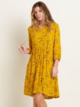 Brakeburn Berry Knee Length Dress, Yellow