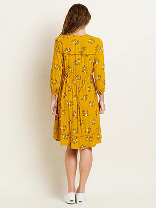 Brakeburn Berry Knee Length Dress, Yellow