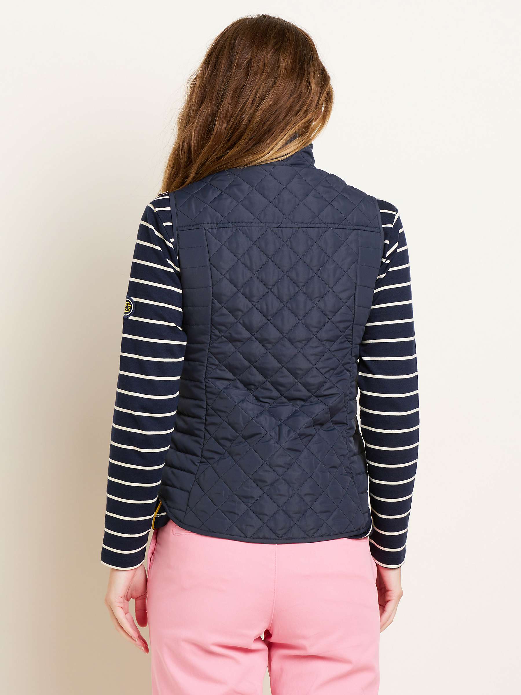 Buy Brakeburn Classic Quilted Gilet, Navy Online at johnlewis.com