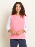 Brakeburn Dip Hem Knitted Vest, Pink