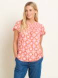 Brakeburn Moroccan Tile Blouse, Coral