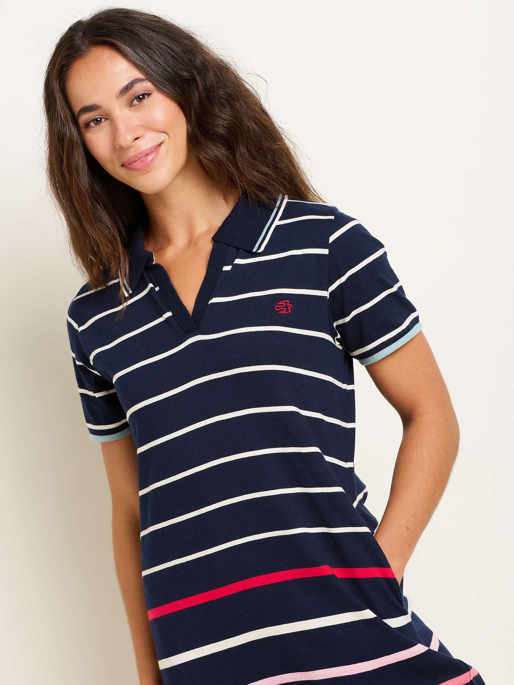 Buy Brakeburn Melody Cotton Polo Dress, Navy Online at johnlewis.com