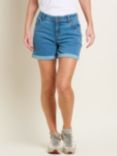 Brakeburn Side Stripe Denim Shorts, Blue