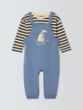 John Lewis ANYDAY Baby Play All Day Dog Dungaree and Long Sleeve T-Shirt Set