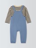 John Lewis ANYDAY Baby Play All Day Dog Dungaree and Long Sleeve T-Shirt Set