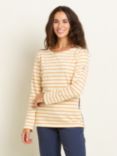 Brakeburn Bella Stripe Crew Neck Sweatshirt, Coral