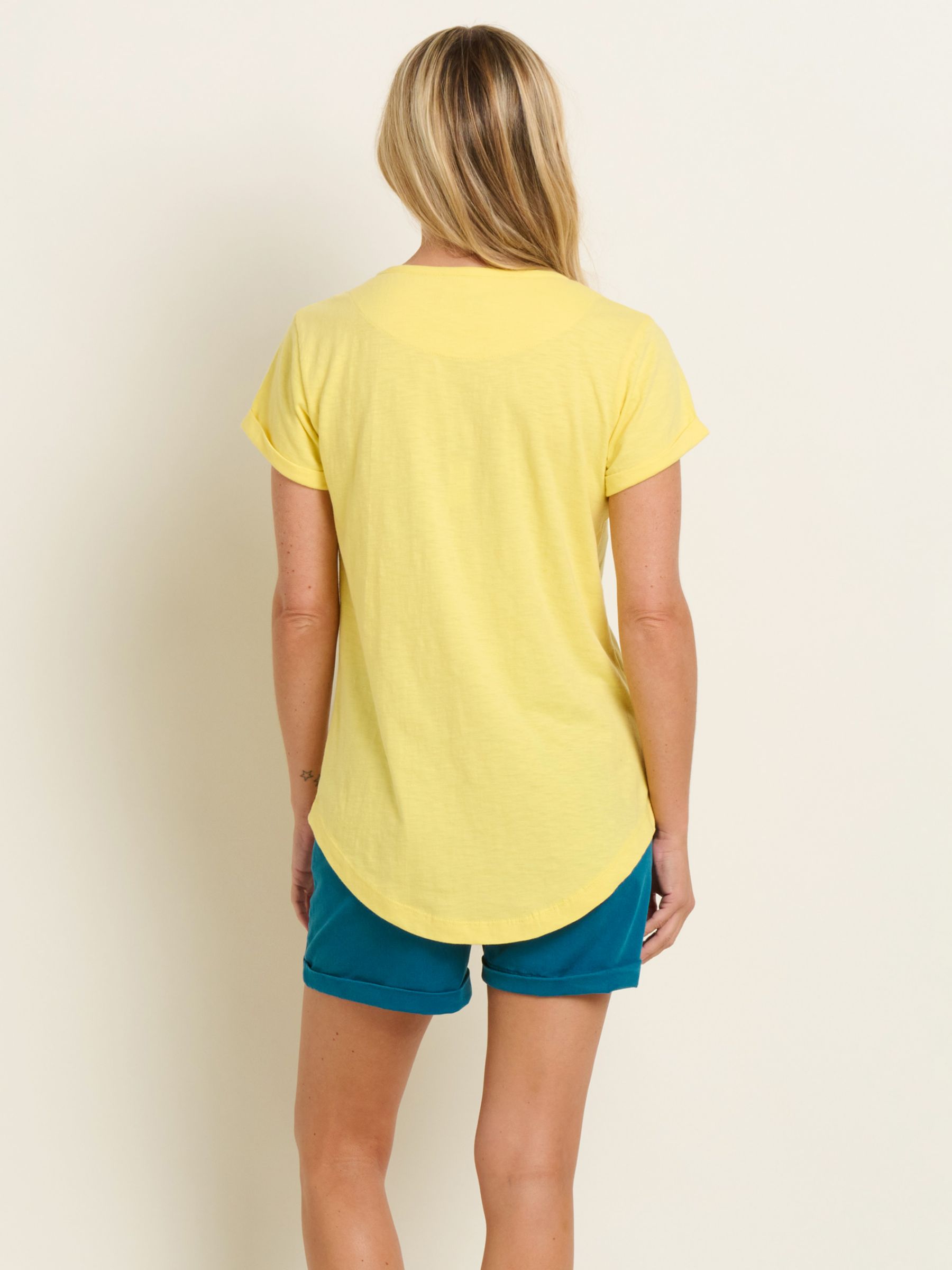 Buy Brakeburn Shore Graphic T-Shirt, Yellow Online at johnlewis.com