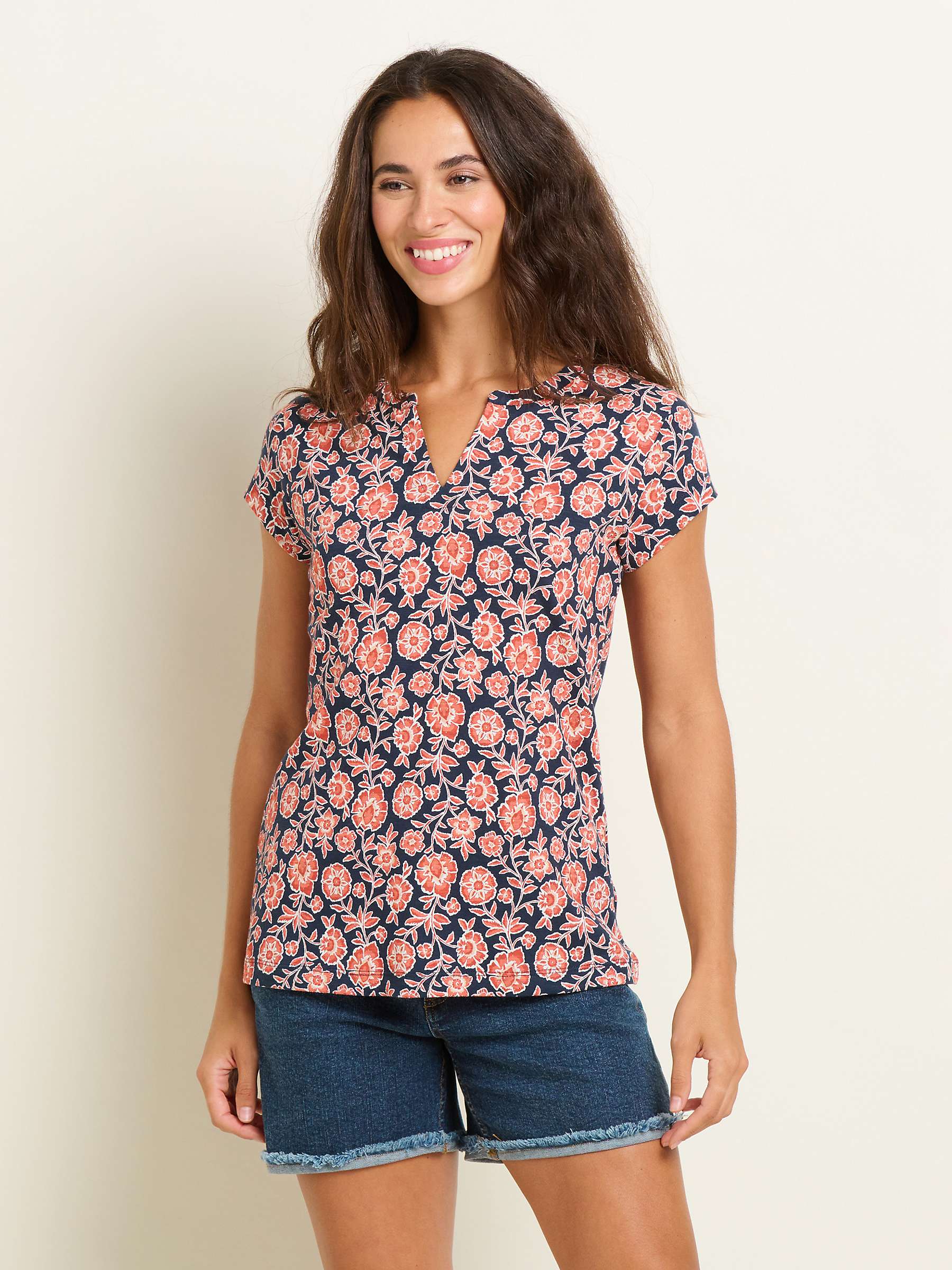 Buy Brakeburn Boho Floral Print T-Shirt, Multi Online at johnlewis.com