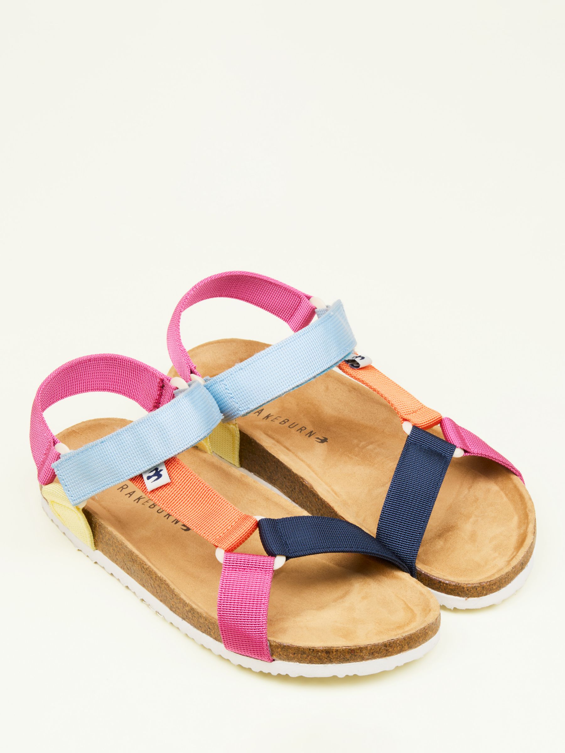 Buy Brakeburn Rainbow Webbing Strap Sandals, Multi Online at johnlewis.com