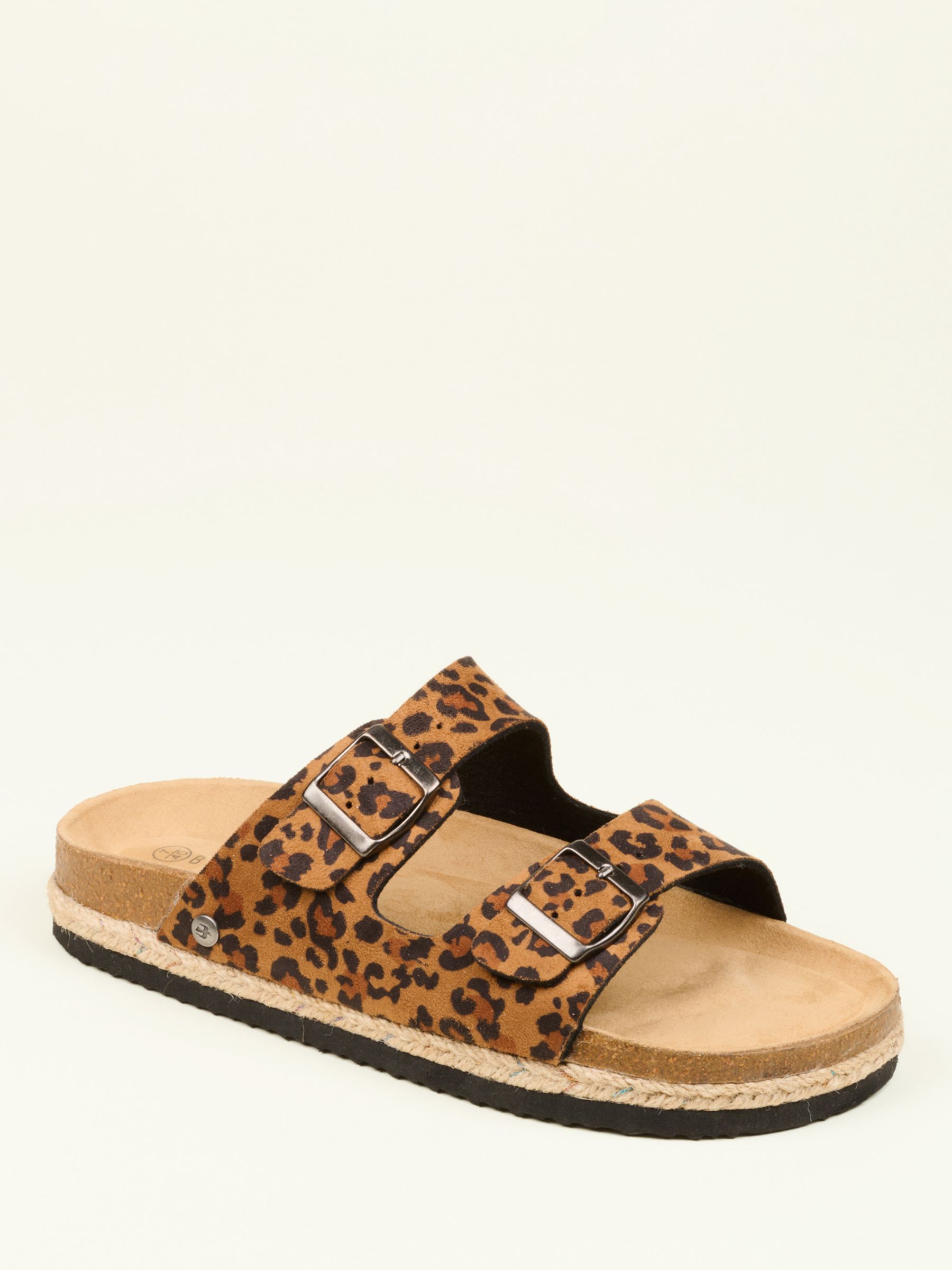 Buy Brakeburn Leopard Buckle Strap Sandals, Multi Online at johnlewis.com