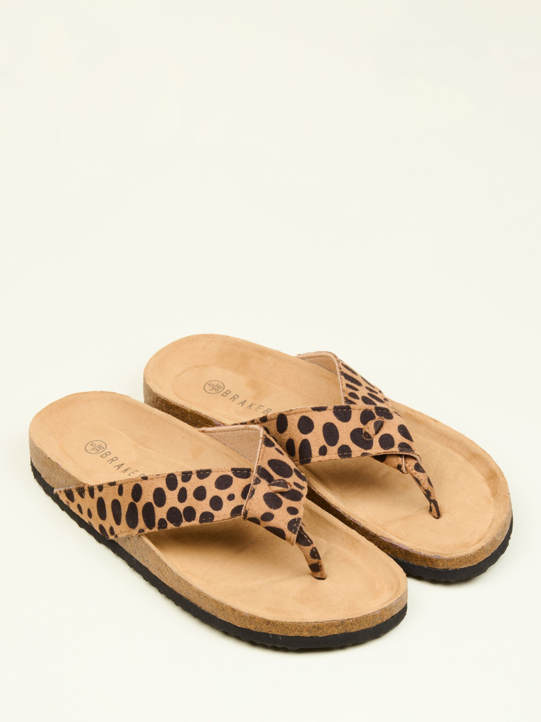 Brakeburn Animal Print Sandals, Multi