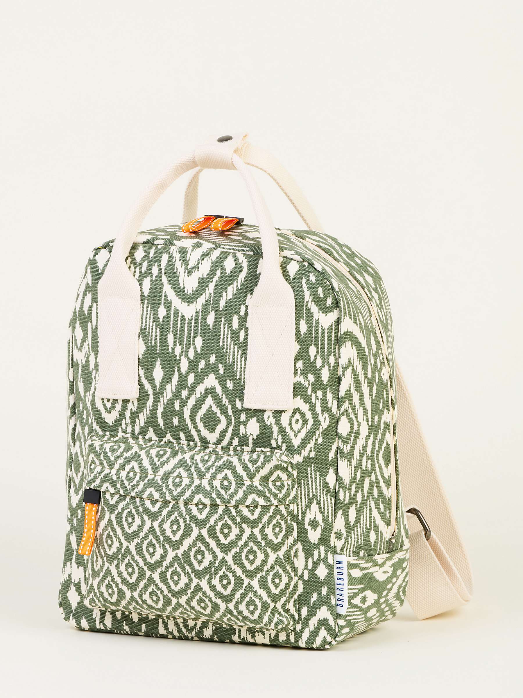 Buy Brakeburn Ikat Print Backpack, Khaki Online at johnlewis.com